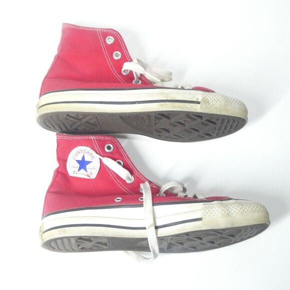 Converse All Star Red High Tops Size 5 Made in USA Vintage Sneakers - Picture 7 of 13